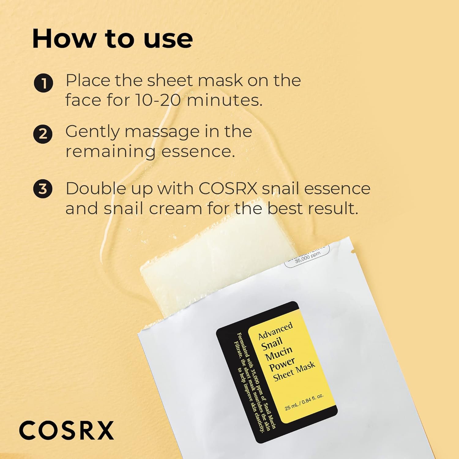 COSRX Advanced Snail Mucin Power Sheet Mask - Image 2