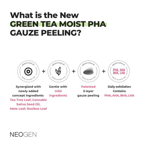 Neogen Bio-Peel Gauze Peeling Pads – Green Tea - Image 4