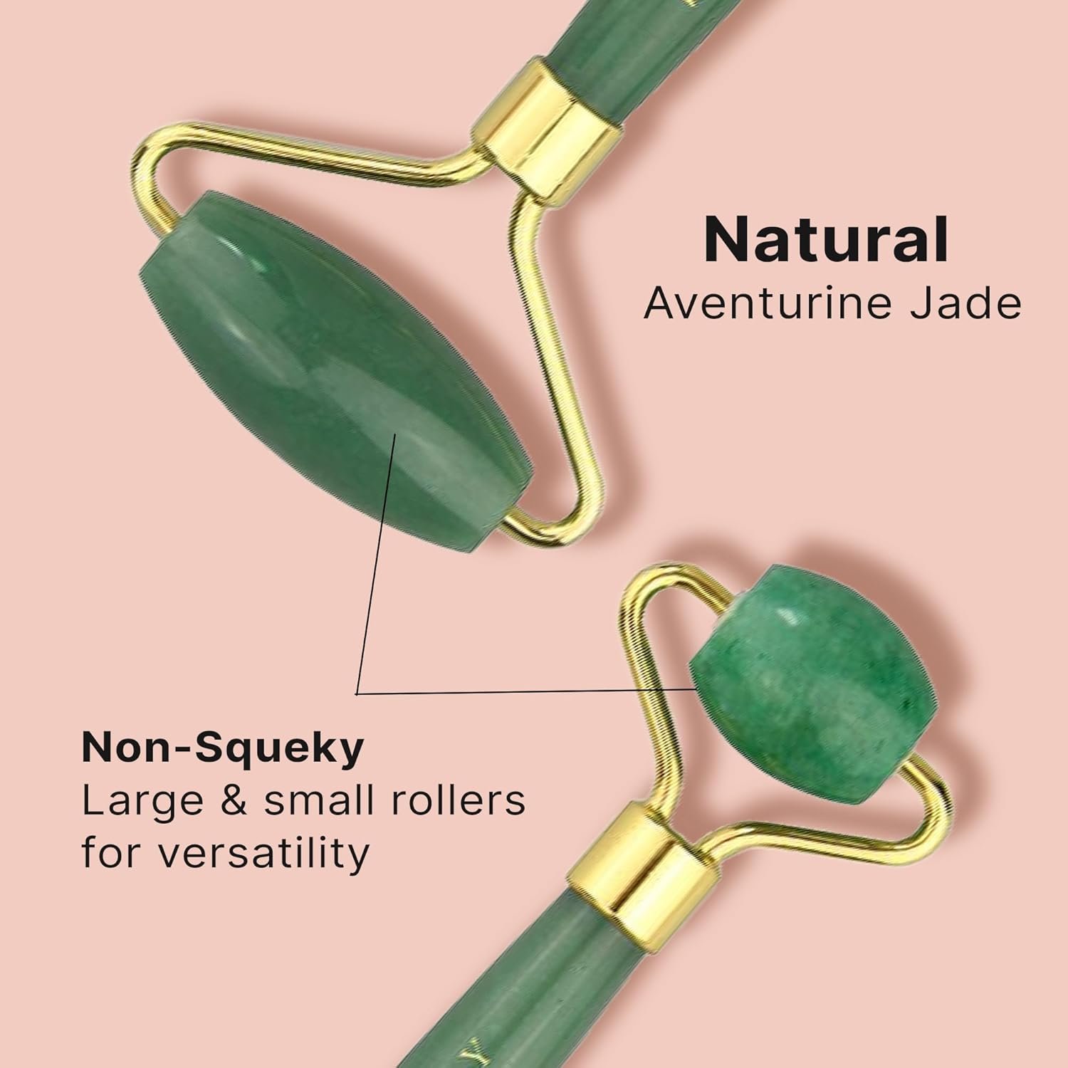 Jade Roller for Face - Smoothes Fine Lines & Wrinkles - Image 4