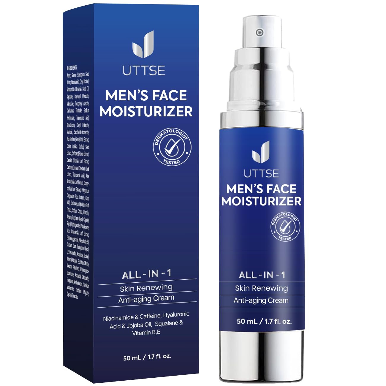 6-in-1 Face Cream for Men with Collagen