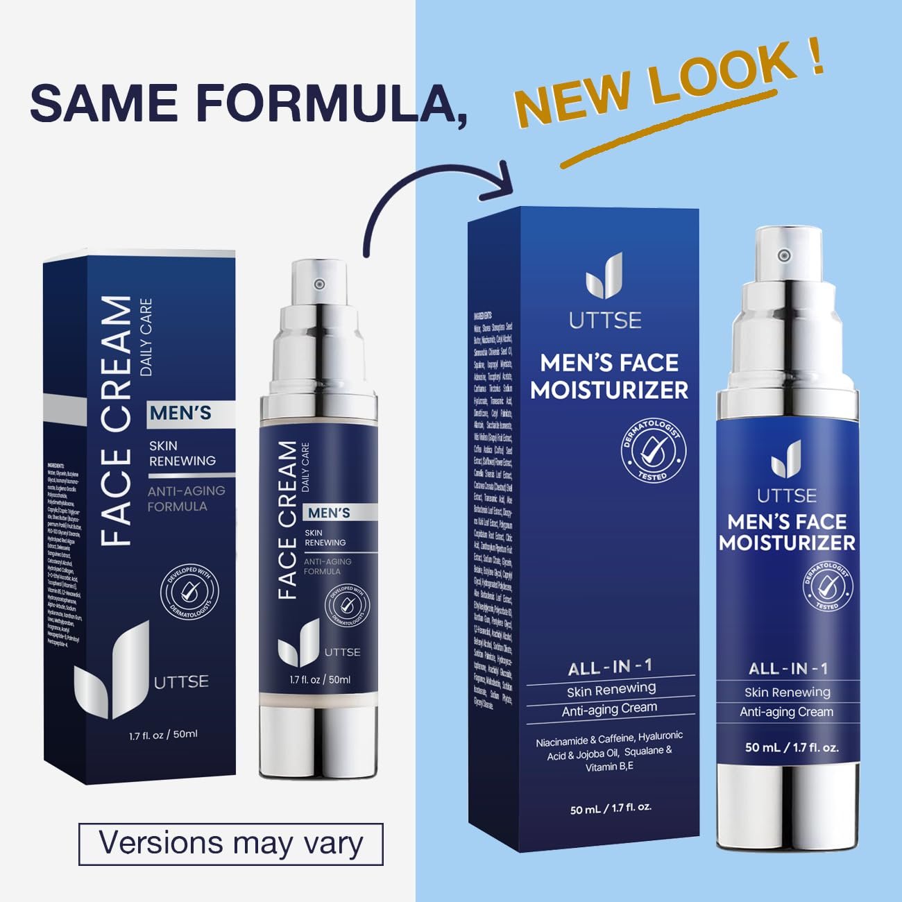 6-in-1 Face Cream for Men with Collagen - Image 3