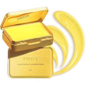 Vitamin E Cleansing Balm – Korean Oil-Based Makeup Remover, Hydrating, Vegan, Clean Beauty, Slim Metal Tin with Magnetic Spatula, Suitable for All