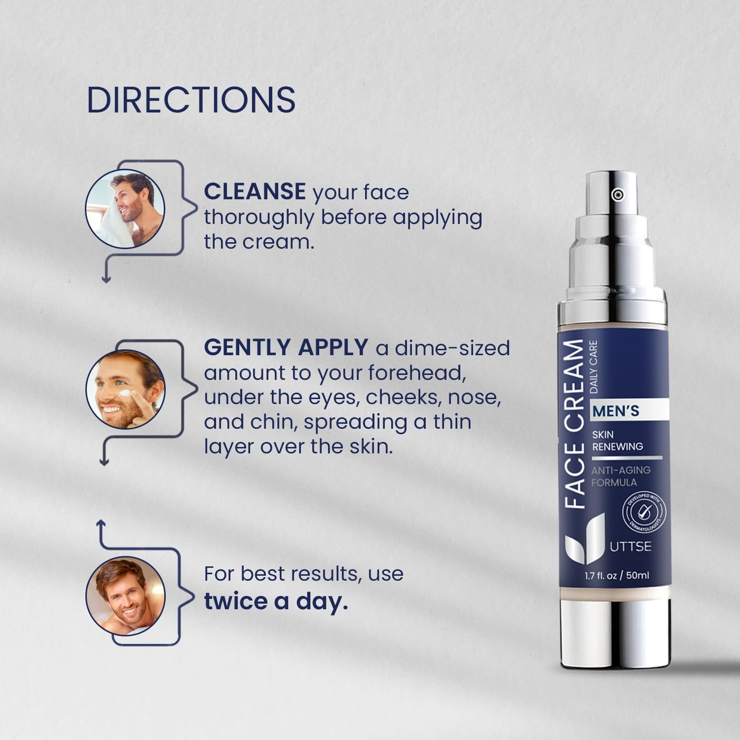 6-in-1 Face Cream for Men with Collagen - Image 6