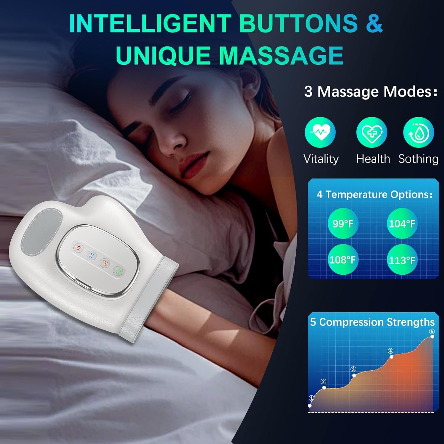 Professional Hand Massager with Heat Compression Therapy - Image 5