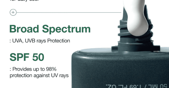 Anua Heartleaf Silky Moisture Mild Sunscreen bottle in a natural outdoor setting