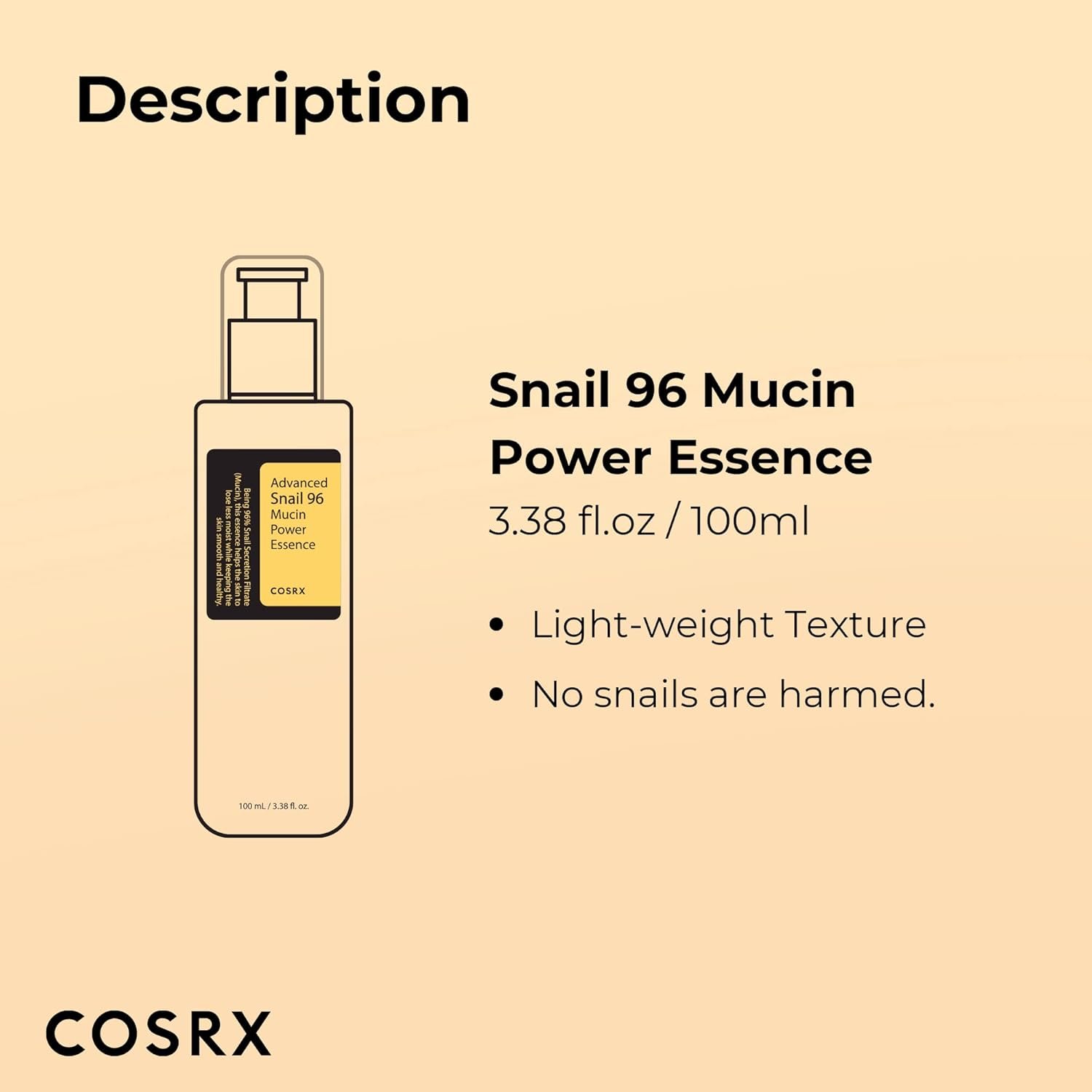 COSRX Advanced Snail 96 Mucin Power Essence (100ml) - Image 3