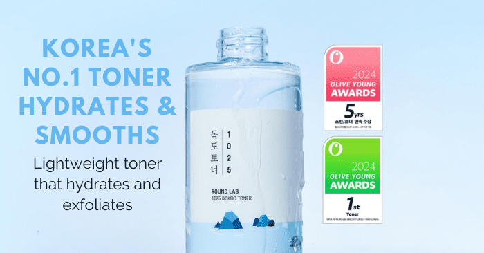 Hydrating toner with deep sea water and minerals from Round Lab Say hello to balanced, glowing skin with the cult-favorite ROUND LAB 1025 Dokdo Toner.